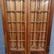 Louis XVI library in solid walnut with blonde patina around 1850