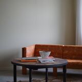 Modern Danish coffee table in steel and ceramic tiles by Sallingboe from the 1970s.
