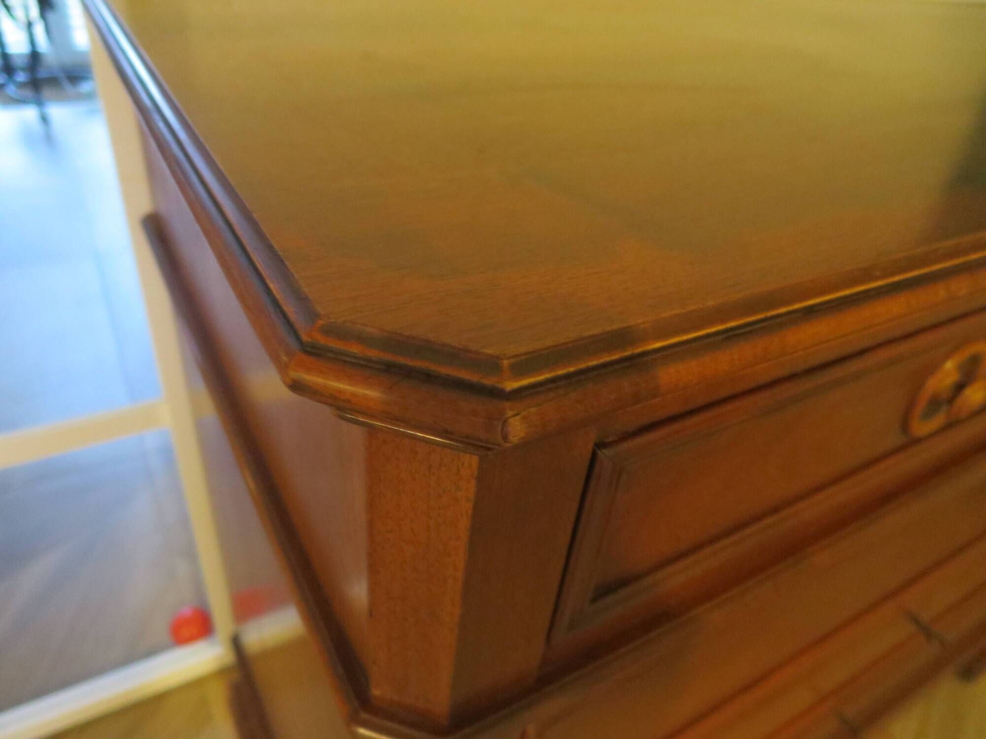 Rare - Pretty Louis Philippe chest of drawers – Mahogany – 5 drawers – 4 locks – Barn furniture