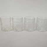 set of 4 whiskey glasses 1970