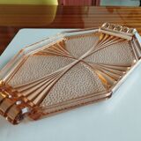 Art Deco Octagonal Glass Tray