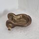 Clevis armrest ashtray in solid brass, nautical, 1950s/60s