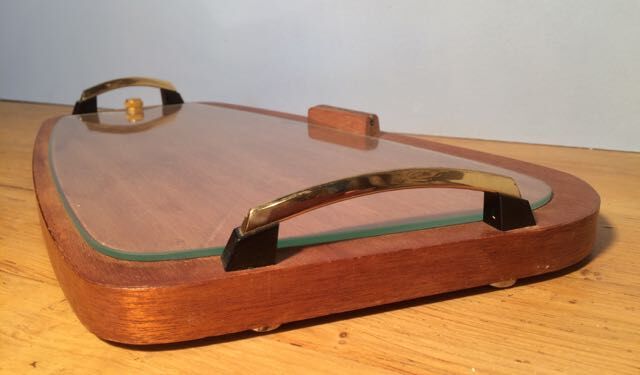 Top 50's form free teak and glass