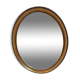 Oval mirror gilded wood, 44x34 cm