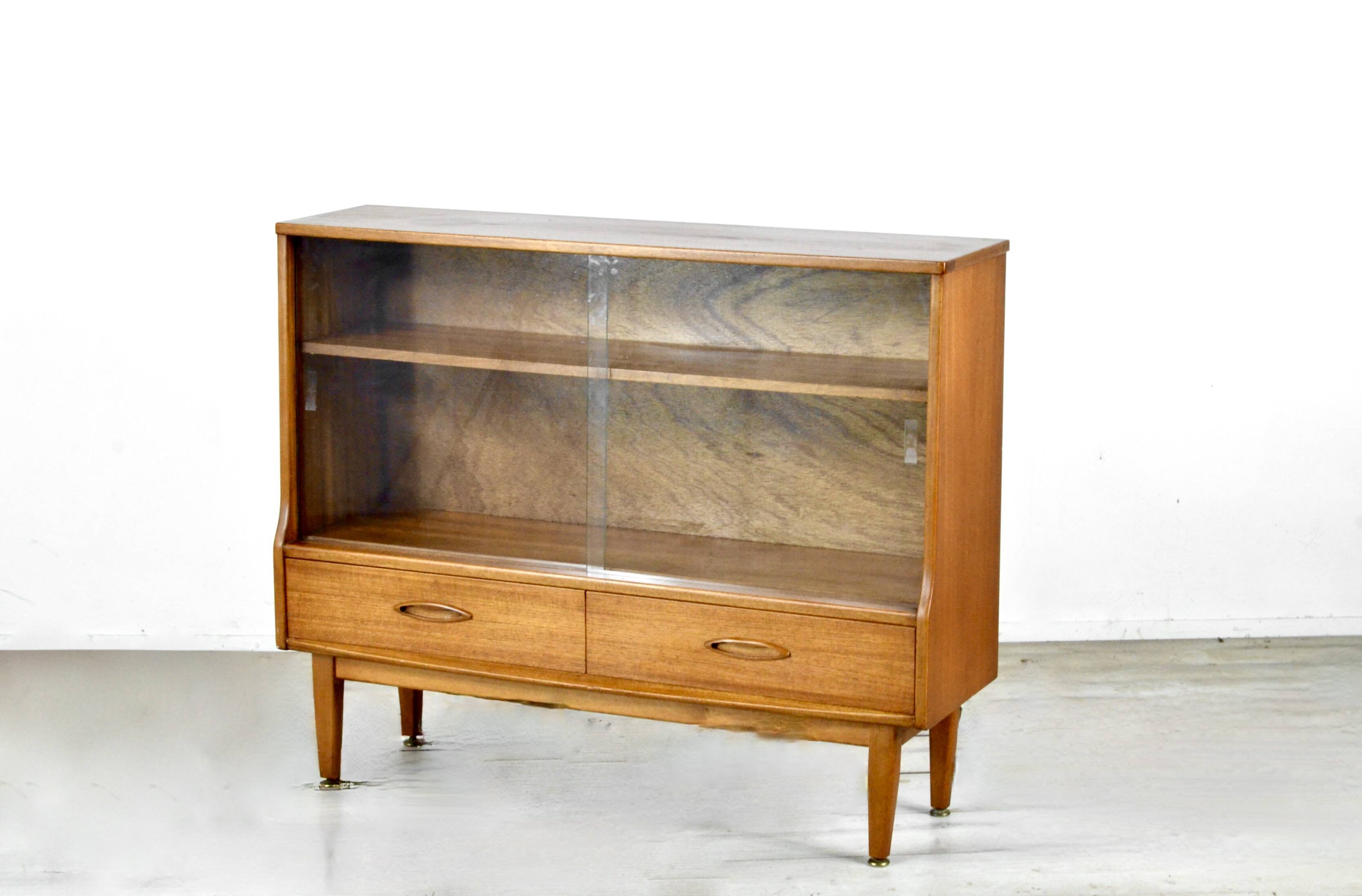 Jentique Midcentury Teak Bookcase / Display Cabinet. Vintage Modern