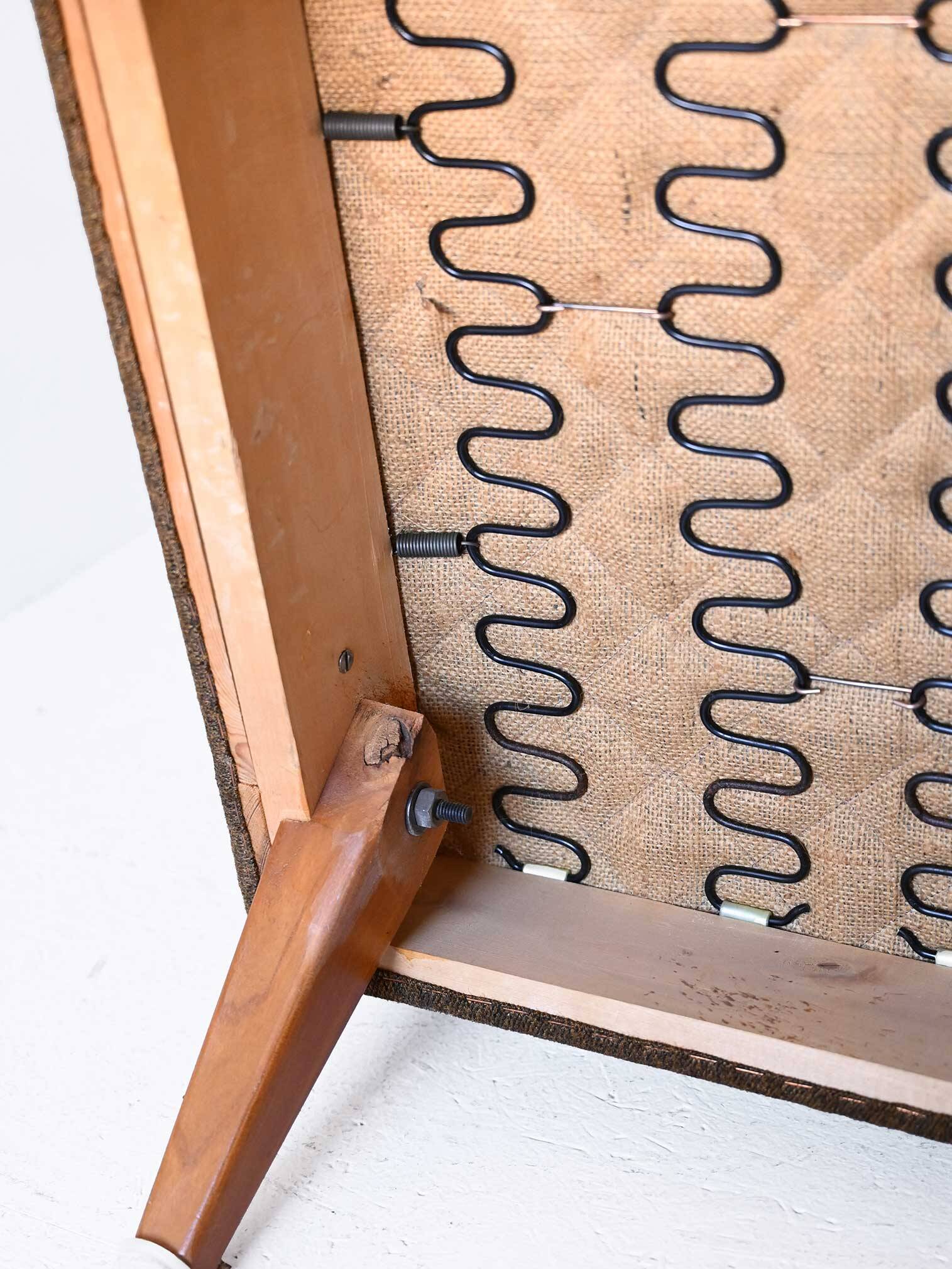 Vintage Scandinavian armchair with original fabric