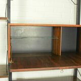 XL Danish Modular Teak Wall Unit in Rosewood by Poul Cadovius, 1960s