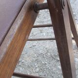 Lot de 2 chaises pliantes americaine trump bois et skai
