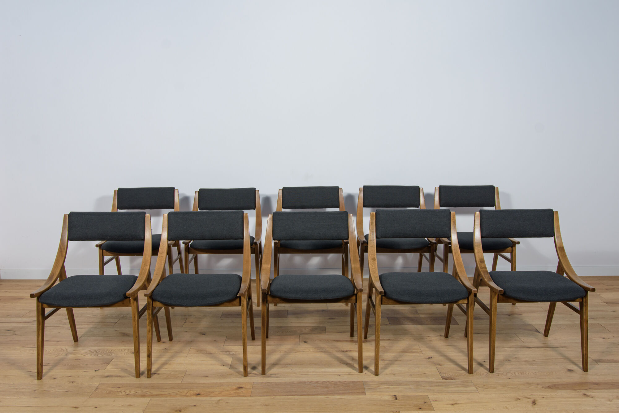 Polish Ski Jumper Chairs from Zamojska, 1970s, Set of 10