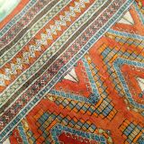 Old oriental rug made hands 280x195cm