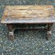 Jacobean stool or High Renaissance in solid oak from the 17th century