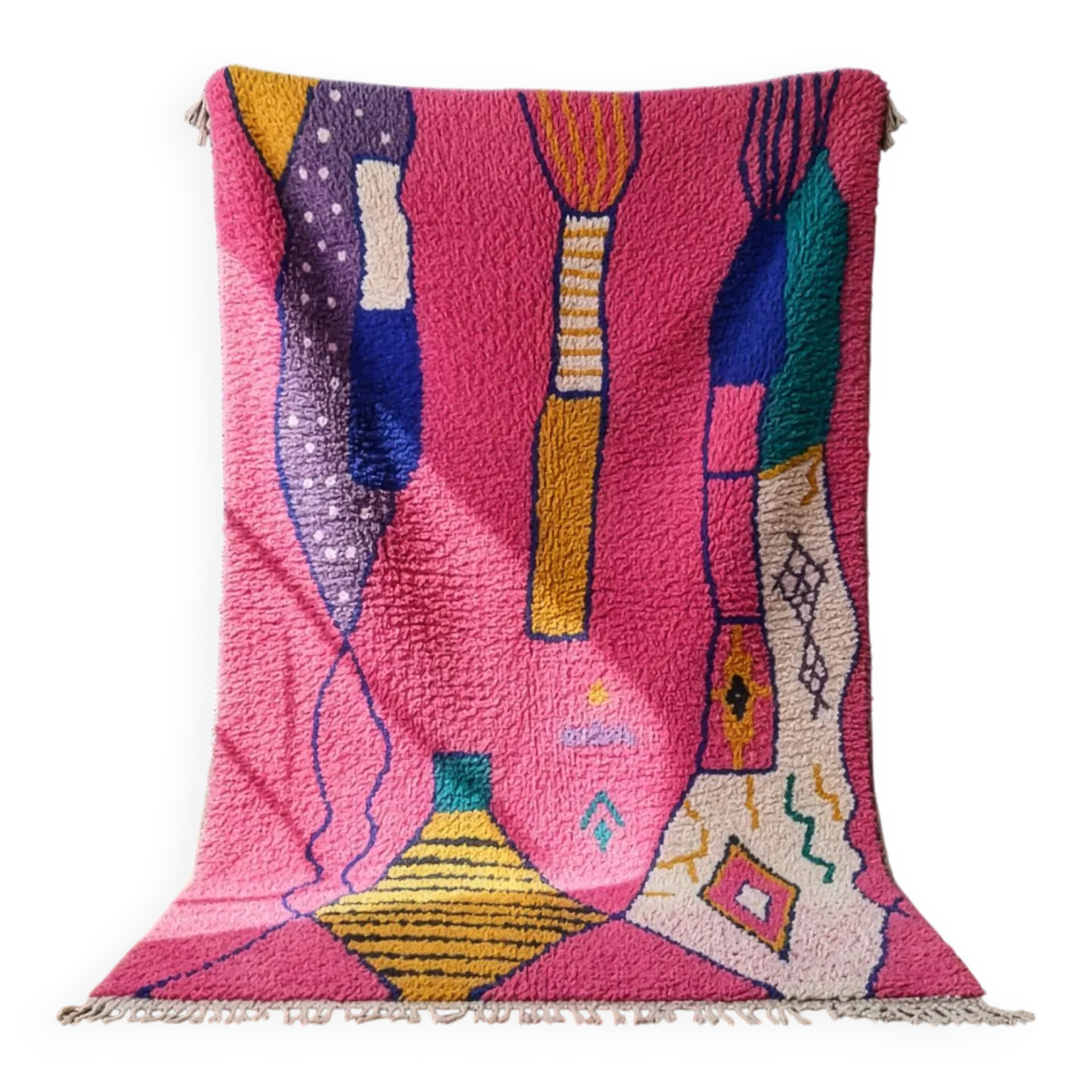 Natural handmade Berber rug 3x2 m