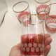 4 crystal glasses