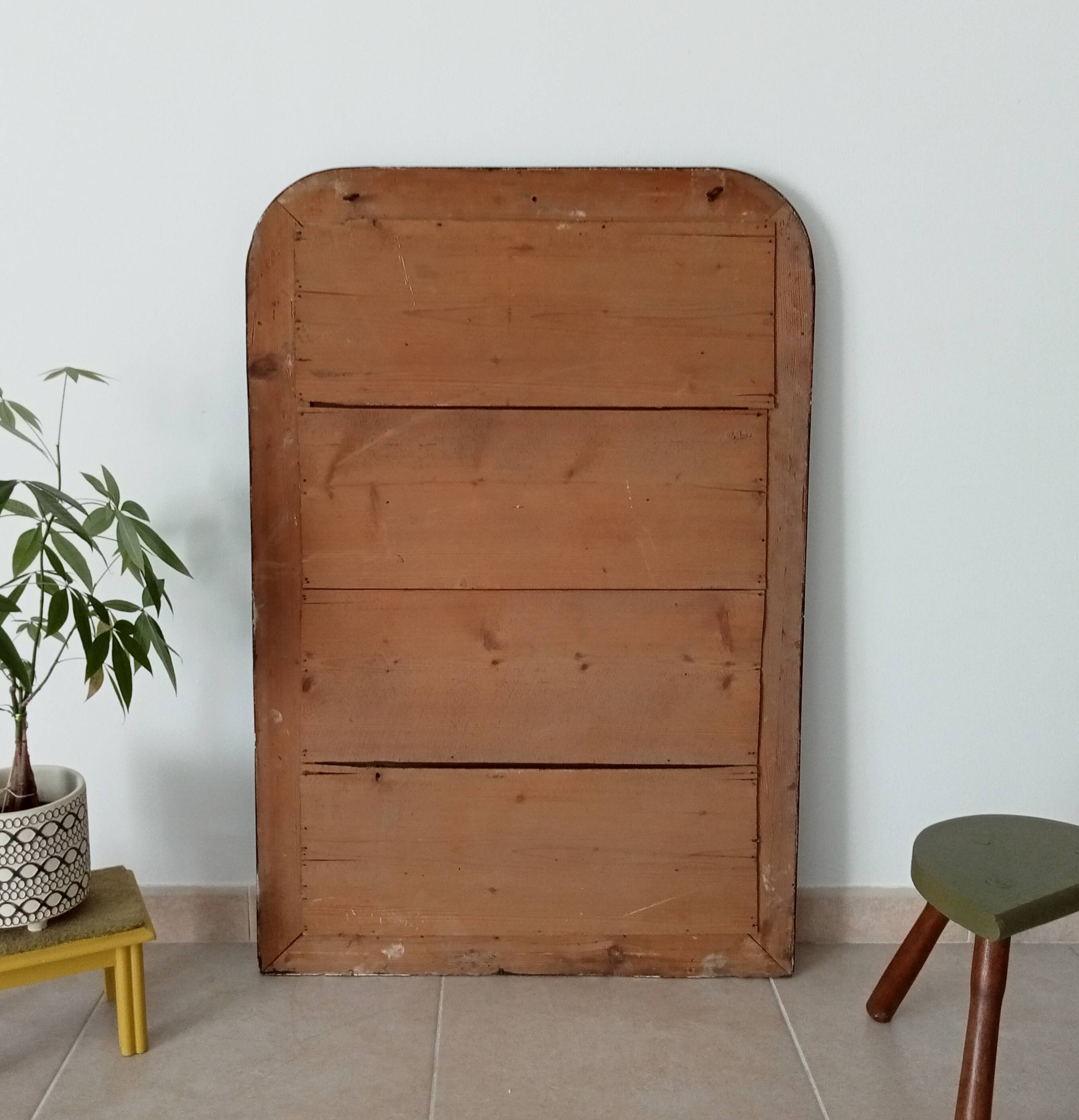 Louis Philippe mirror 105*71cm in wood and stucco 19th century
