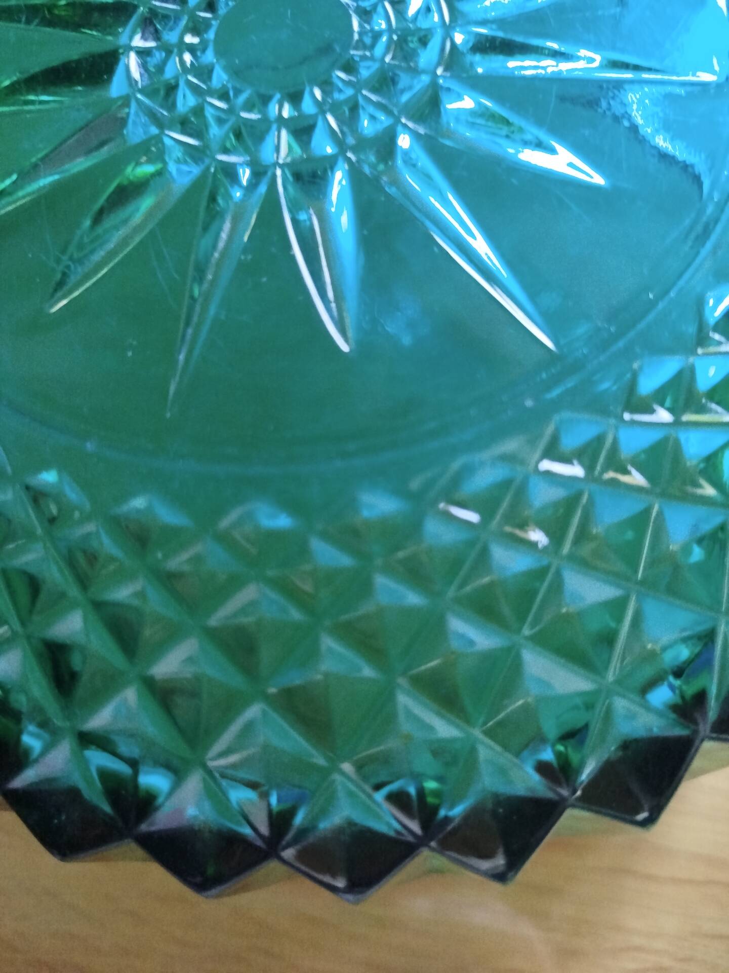 Emerald green Arcoroc salad bowl