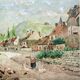 Tableau impressionniste - Aquarelle et gouache - École française vers 1900