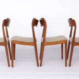 Set of 4 Danish teak chairs – Mid-century modern dining chairs from the 1960s, Resto