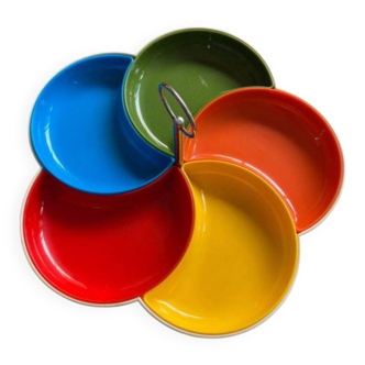 Vintage pop design aperitif platter Prisunic