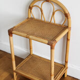 Rattan bedside 1960