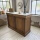 Oak and marble counter 1950