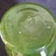 Biot vase in mouth-blown glass, with bubbles, grass green color