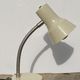 Vintage articulated industrial beige metal desk lamp