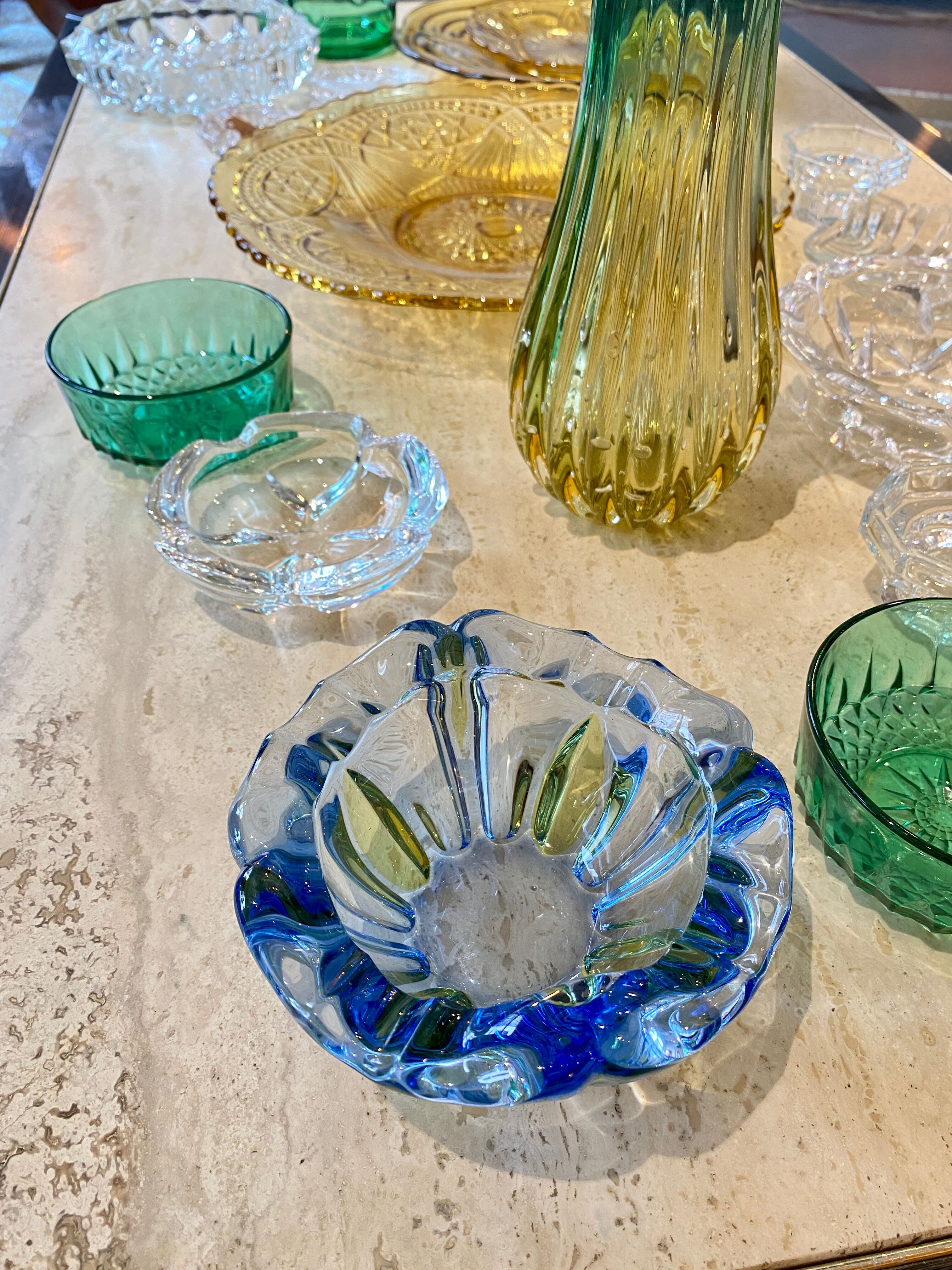 Two-tone Murano ashtray