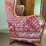 Fauteuil bergere kilim
