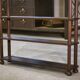 Beech shelf with ball feet, 1960s