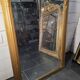 Trumeau art déco doré, miroir biseauté