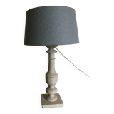 Antique wooden table lamp