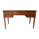 Minister's desk - 5 drawers - solid wood - large top - Louis Philippe - Tricoire