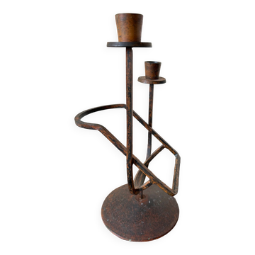 Brutalist candle holder