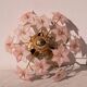 Charming Murano Vintage Ceiling Light Pink Flowers, 1970s