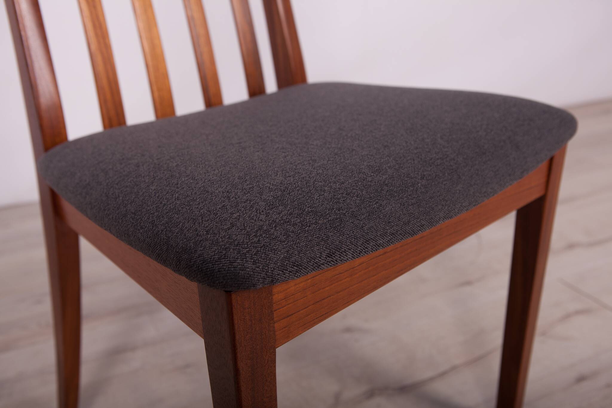 Mid-Century Teak and Fabric Dining Chairs by Leslie Dandy for G-Plan, 1960s, Set of 6