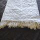 White cotton bedspread, Old crochet bedspread