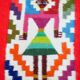 Vintage Berber Kilim, traditional wall tapestry from the popular art of Gafsa