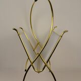 Magazines rack vintage brass 1960