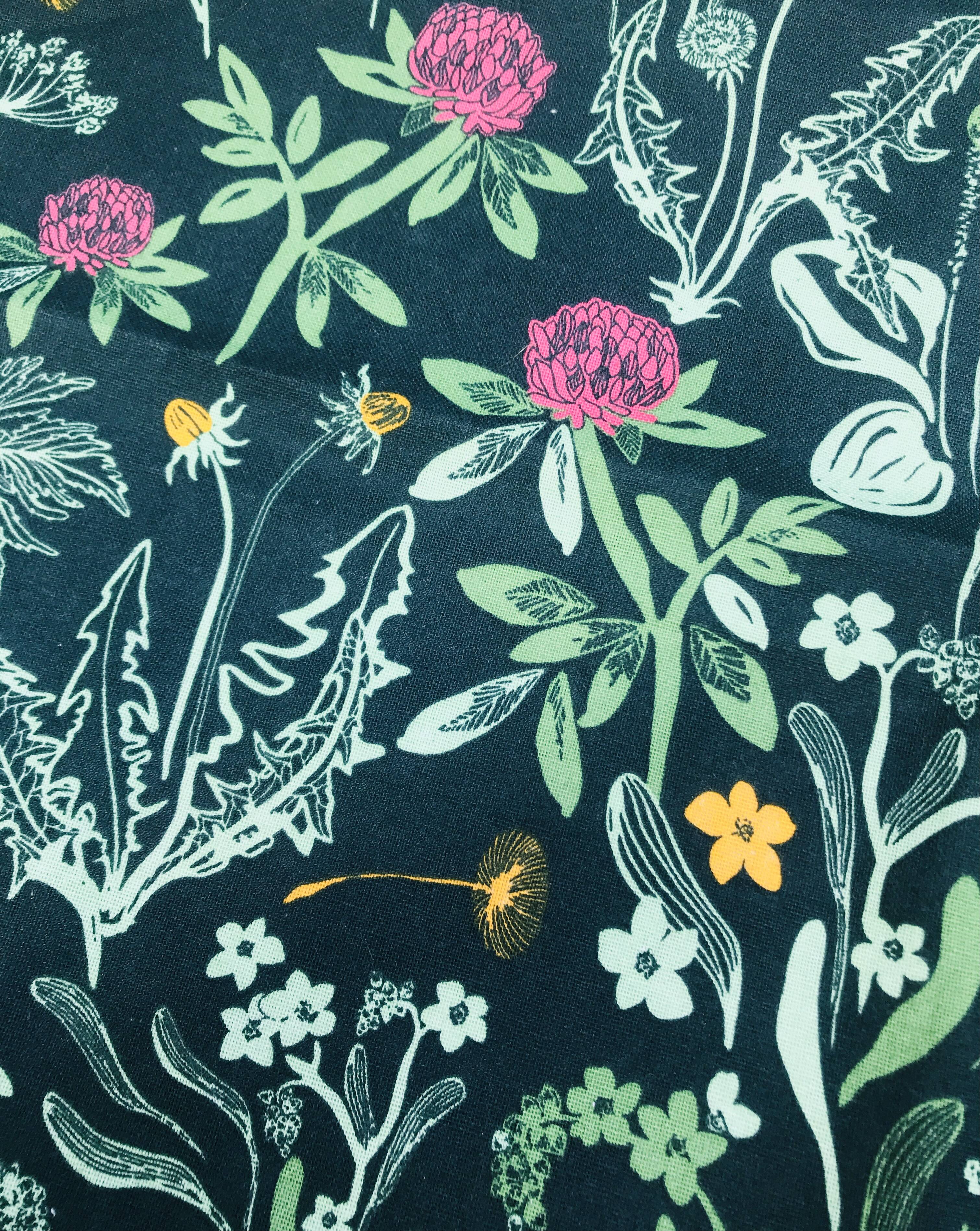 Field flowers tea towel