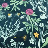 Field flowers tea towel