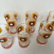 Vintage orange ade glasses 1970