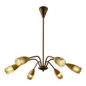 Lustre moderne du milieu - jaune