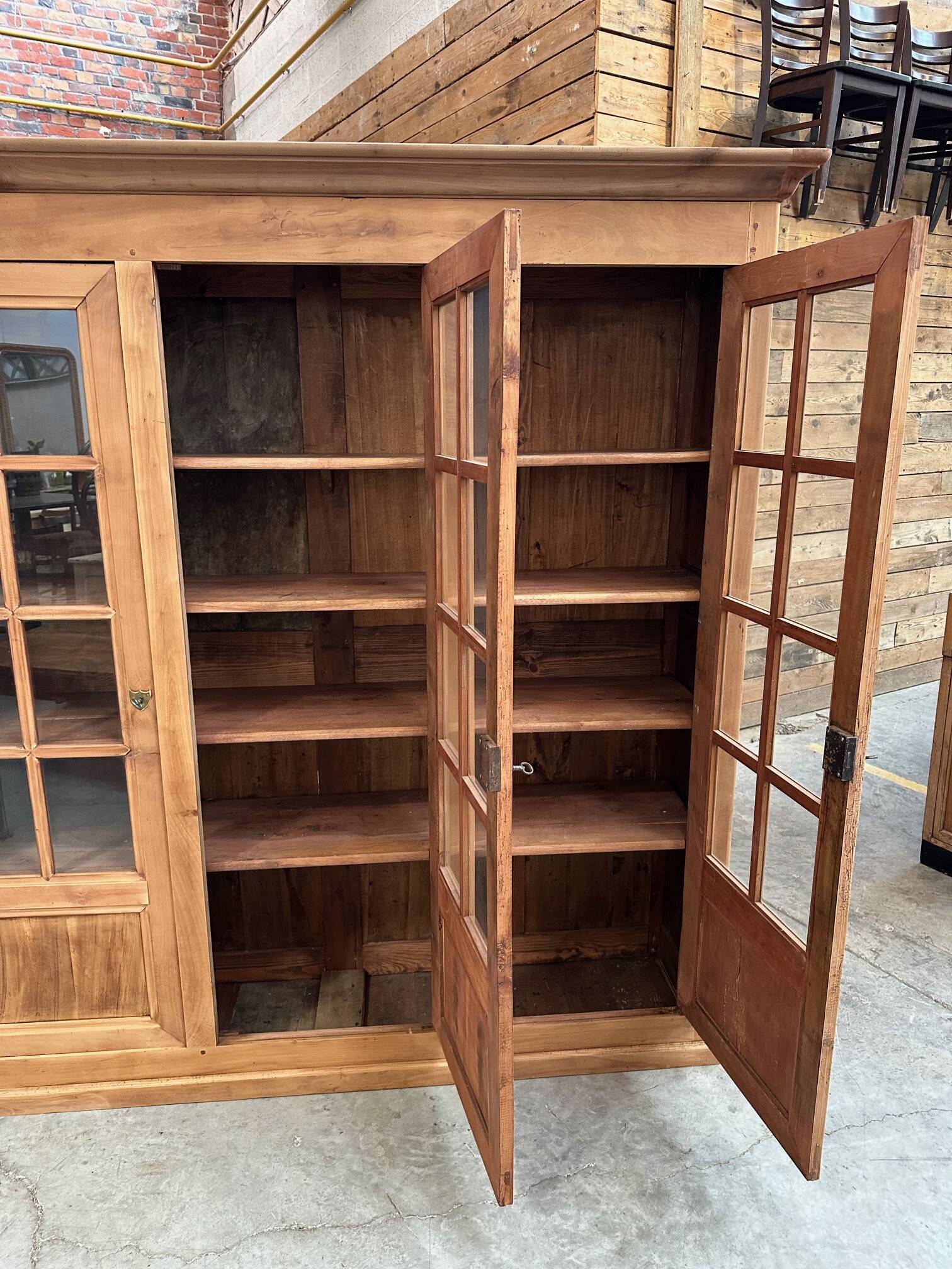Bibliothèque XIXème en merisier