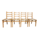 Quatre chaises bois vintage 1970