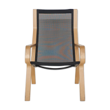 Lamintated beech and gauze design lounge chair