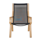 Chaise longue design pour hêtre et gaze lamintés