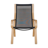 Chaise longue design pour hêtre et gaze lamintés