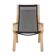 Chaise longue design pour hêtre et gaze lamintés