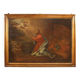 Antique Italian painting Christ in the Garden of Olives from 17th century