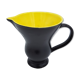 Pitcher Digoin Sarreguemines black satin and yellow